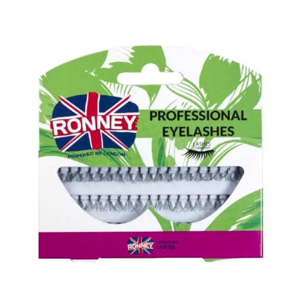 Ronney Professional - Single Eyelashes - RL 00032 - Eyelashes 12 mm - Double Flare Medium