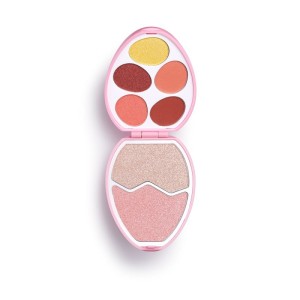 I Heart Revolution - Face And Shadow Palette - Easter Egg - Flamingo