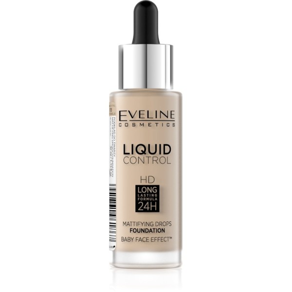 Eveline Cosmetics - Foundation - Liquid Control Foundation With Dropper - 015 Vanilla Beige