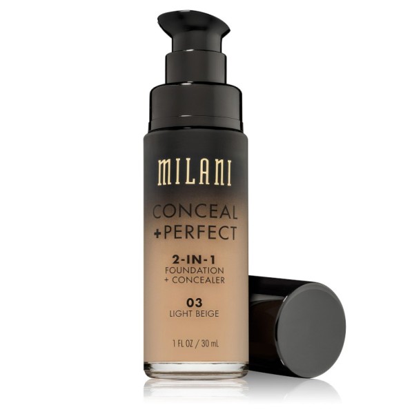 Milani - Foundation + Concealer - 2 in 1 - Conceal + Perfect - Light Beige 03