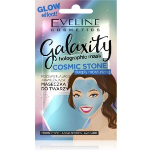 Eveline Cosmetics - maschera per la cura - Galaxity Holographic Mask Cosmetic Stone Moisturizing