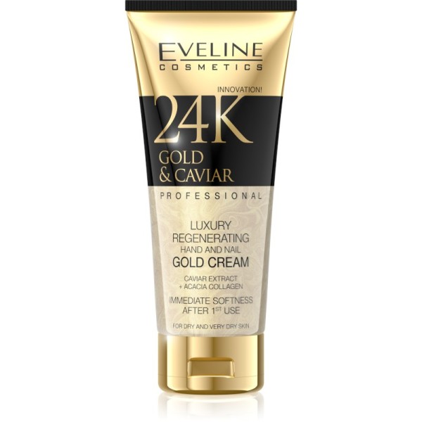 Eveline Cosmetics - 24K Gold & Caviar Luxury Regenerating Hand And Nail Gold Cream
