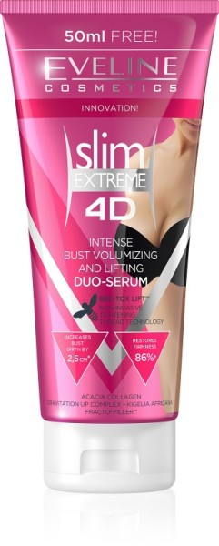 Eveline Cosmetics - Slim Extreme 4D Intense Bust Volumizing And Lifting Duo-Serum 200Ml