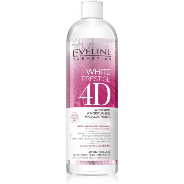 Eveline Cosmetics - Mizellenwasser - White Prestige 4D aufhellendes & feuchtigkeitsspendendes Mizell