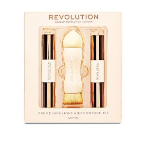 Makeup Revolution - Makeup Set - Creme Highlight and Contour Kit - Dark