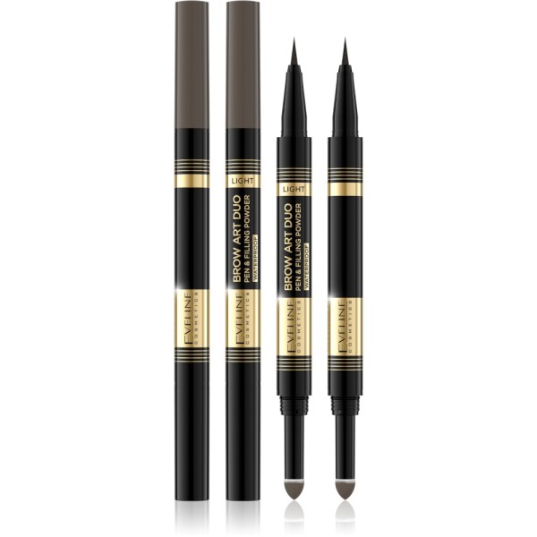 Eveline Cosmetics - Augenbrauenstift - Eye Pencil 2in1 - Brow Art Duo - Light - Waterproof