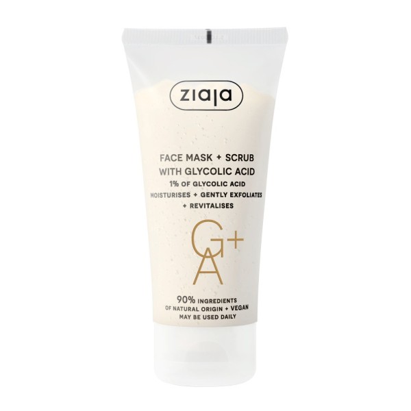 Ziaja - face mask and scrub - Face mask and scrub with gylcolic acid