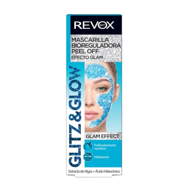 REVOX - Gesichtsmaske - Glitz & Glow Peel Off Mask - Blue