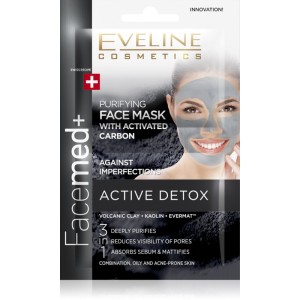 Eveline Cosmetics - Gesichtsmaske - Facemed Purifying Face Mask mit Aktivkohle