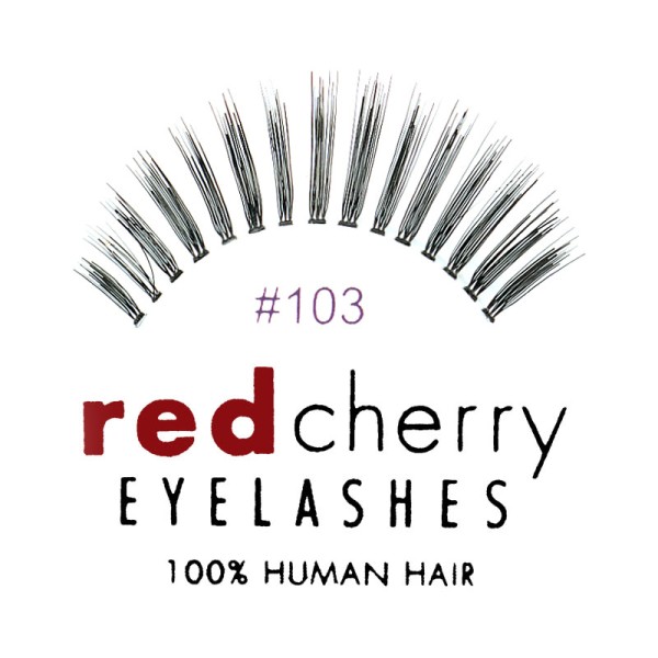 Red Cherry - False Eyelashes No. 103 Lelaina - Human Hair