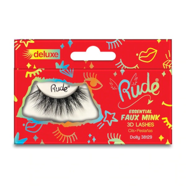 RUDE Cosmetics - 3D Wimpern - Essential Faux Mink Deluxe 3D Lashes - Dolly