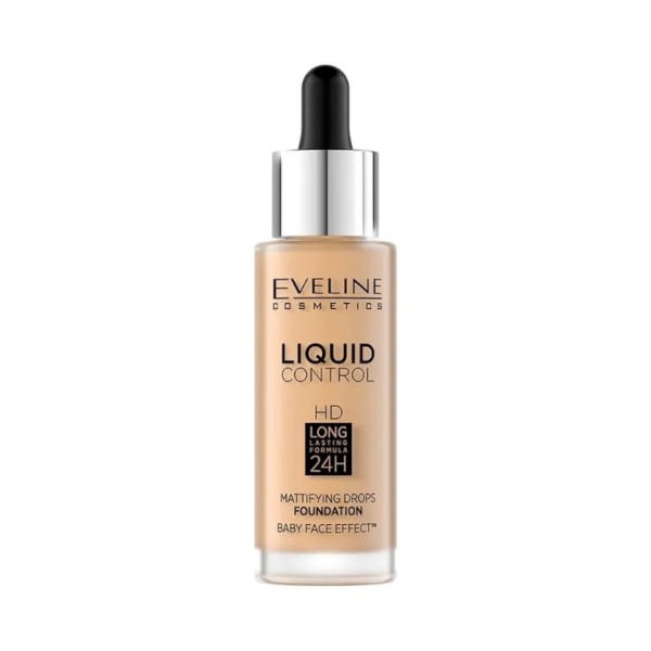 Eveline Cosmetics - Foundation - Liquid Control Foundation With Dropper 016 Vanilla Beige