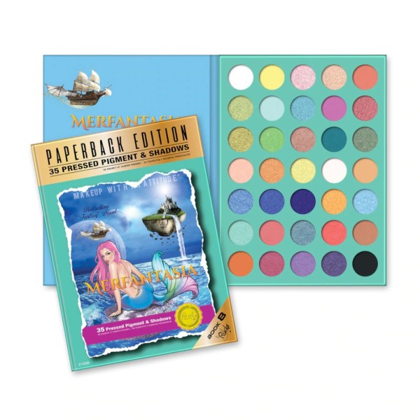 RUDE Cosmetics - Lidschattenpalette - Merfantasia Palette - Paperback Edition
