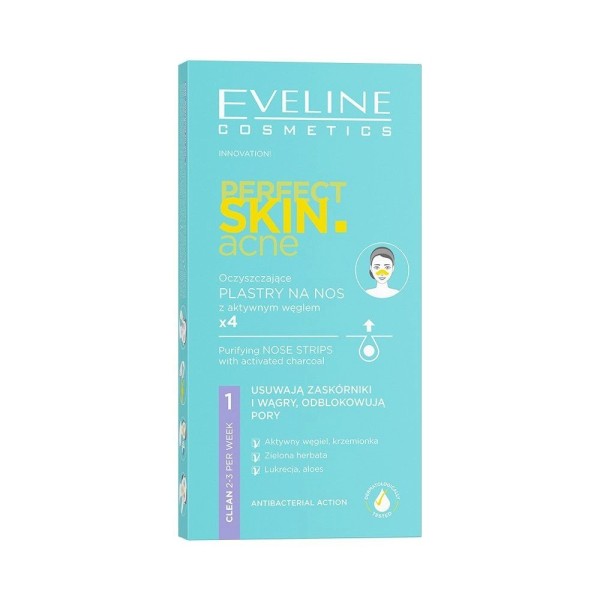 Eveline Cosmetics - Perfect Skin Acne - Nasenstrips mit Aktivkohle