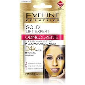 Eveline Cosmetics - Gesichtsmaske - Gold Lift Expert Rejuvenation Luxuriöse Anti-Falten-Maske