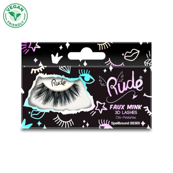 RUDE Cosmetics - Ciglia finte - Essential Faux Mink 3D Lashes - Spellbound