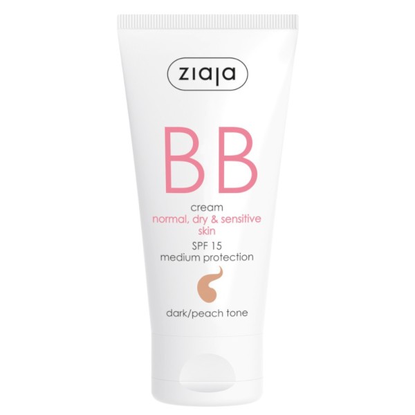Ziaja - Gesichtspflege - BB Cream - Normal, Dry and Sensitive Skin - Dark/Peach Tone SPF15