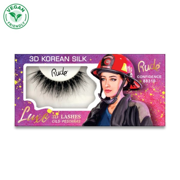 RUDE Cosmetics - Falsche Wimpern - Luxe 3D Korean Silk Lashes - Confidence