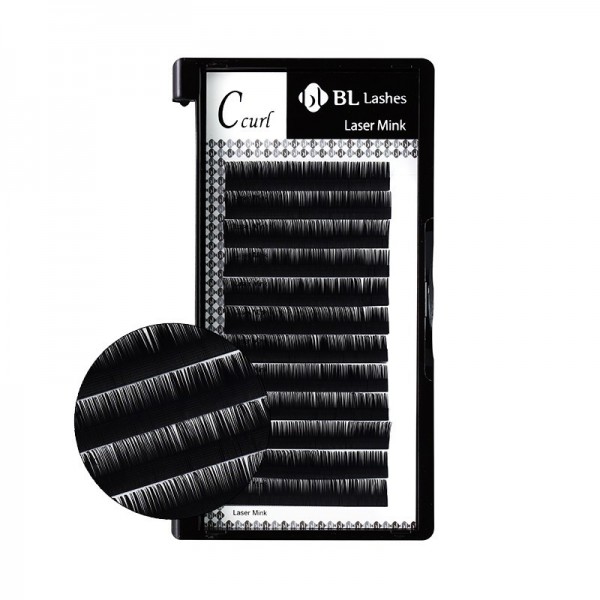 Blink - Black Single Eyelashes - Laser Mink C-Curl - 0,25