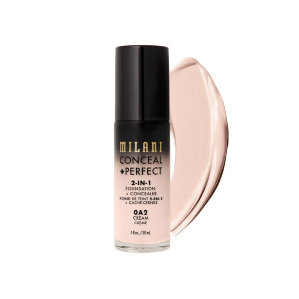 Milani - Conceal + Perfect 2-in-1 Foundation + Concealer - 0A2 Cream