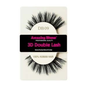 Amazing Shine - False Eyelashes - 3D Double Lash - DB09 - Human Hair