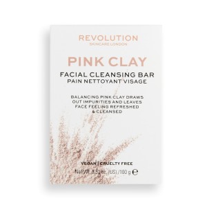 Revolution - Bar di pulizia del viso - Skincare Pink Clay Facial Cleansing Bar