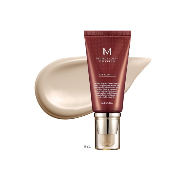 MISSHA - BB Cream - M Perfect Cover BB Cream - SPF42 - No.21/Light Beige - 50ml