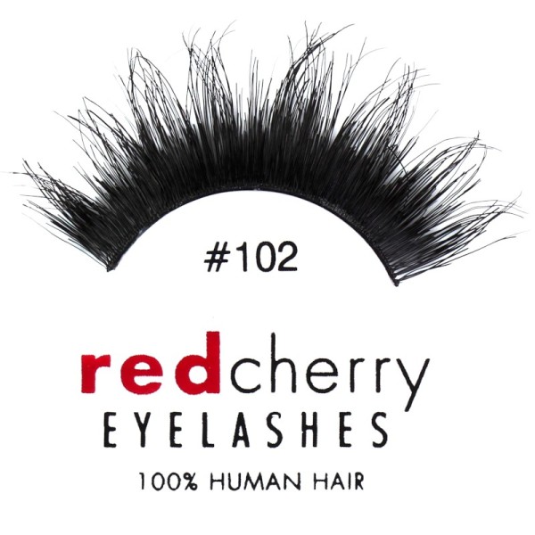 Red Cherry - False Eyelashes No. 102 Chakra - Human Hair