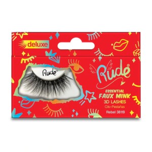 RUDE Cosmetics - 3D Wimpern - Essential Faux Mink Deluxe 3D Lashes - Rebel