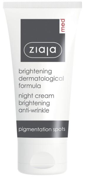 Ziaja Med - Aufhellende Anti-Pigmentflecken Nachtpflege - Brightening Anti Wrinkle Night Cream