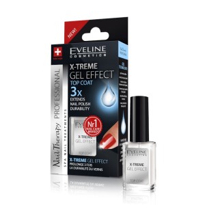 Eveline Cosmetics - Nagellack - Nail Therapy Professional X-Treme Geleffekt Überlack 12Ml