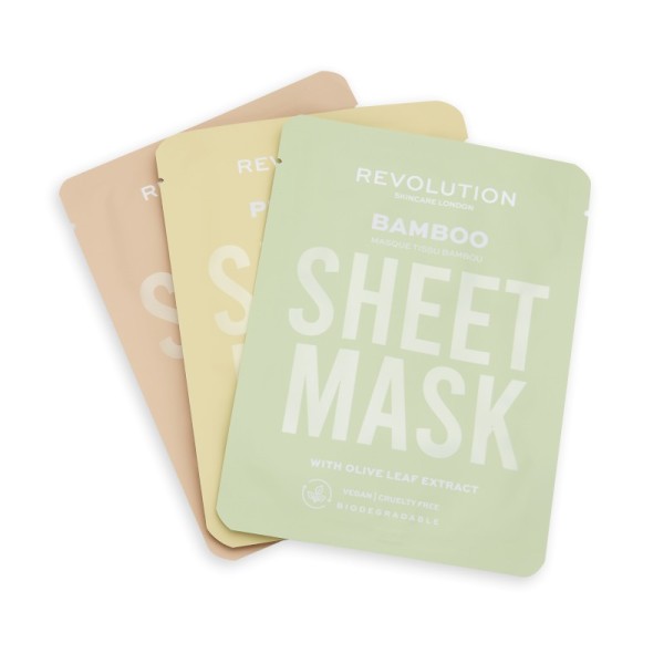 Revolution - Gesichtsmasken-Set - Skincare Dry Skin Sheet Masks Set 3Stk