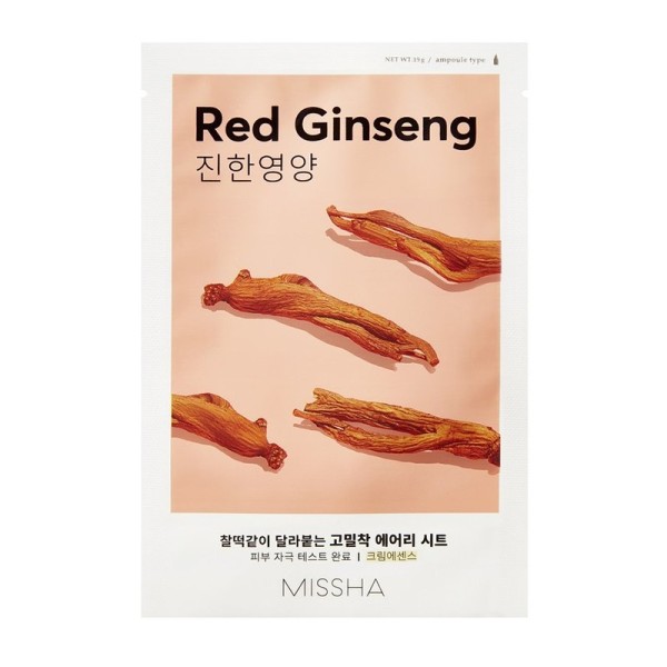 MISSHA - Gesichtsmaske - Airy Fit Sheet Mask - Red Ginseng