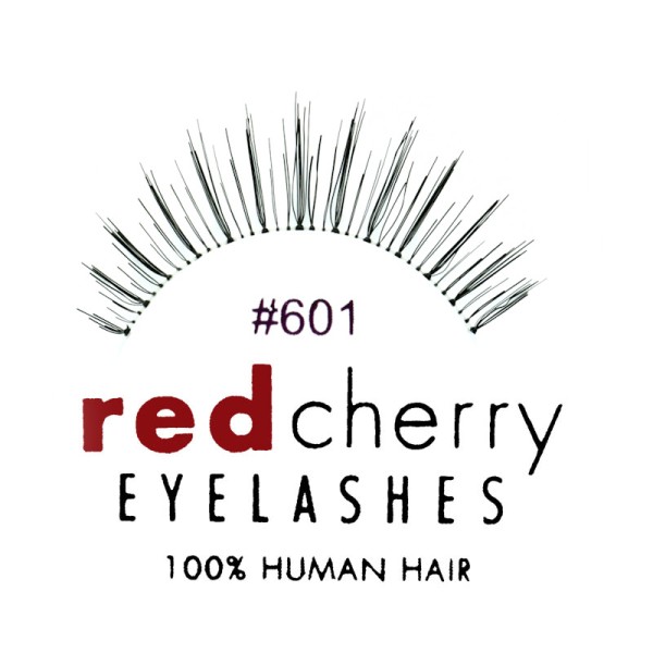 Red Cherry - False Eyelashes Nr. 601 Dolce - Human Hair