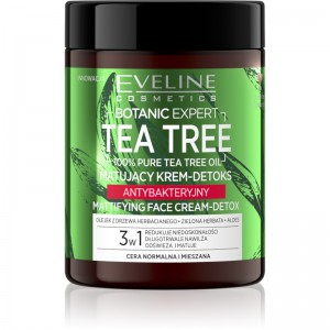 Eveline Cosmetics - Gesichtscreme - Botanic Expert Tea Tree Mattifying Face Cream-Detox - 100ml