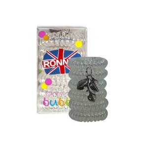 Ronney Professional - Scrunchies - Funny Ring Bubble - 6 Stück - Blatt Anhänger