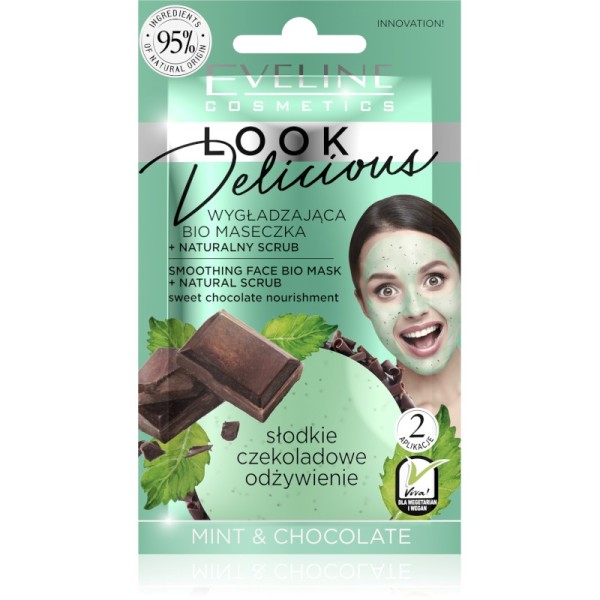 Eveline Cosmetics - maschera per la cura - Look Delicious Face Mask Sweet Chocolate Nourishment