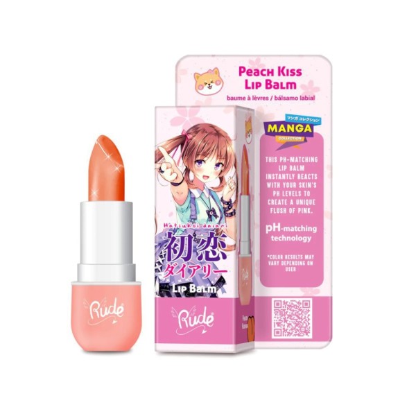 RUDE Cosmetics - Manga Collection Lip Balm - Peach Kiss - 1204