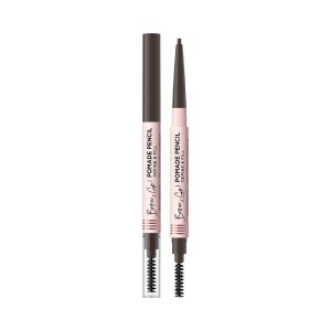 Eveline Cosmetics - Eyebrow pencil - Brow & Go Eyebrow Pomade Pencil - Dark Brown
