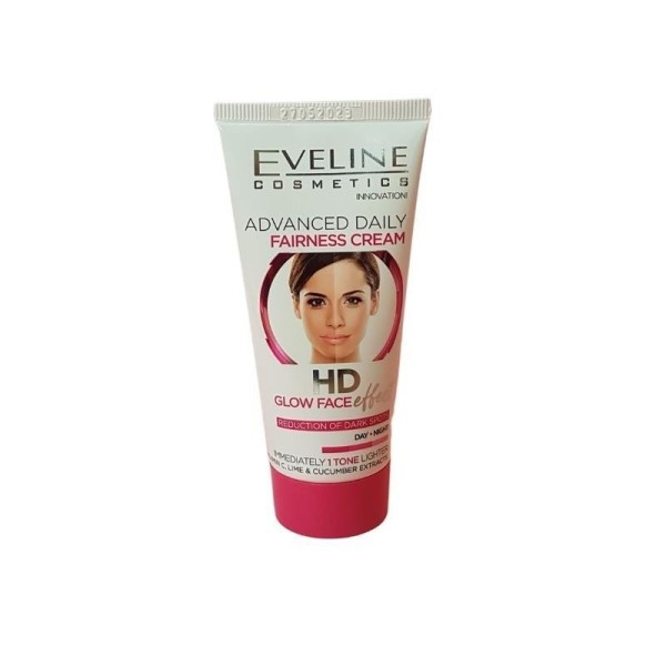 Eveline Cosmetics - Face Cream - Advanced Daily Fairness Cream HD Glow Face Effect 40ML