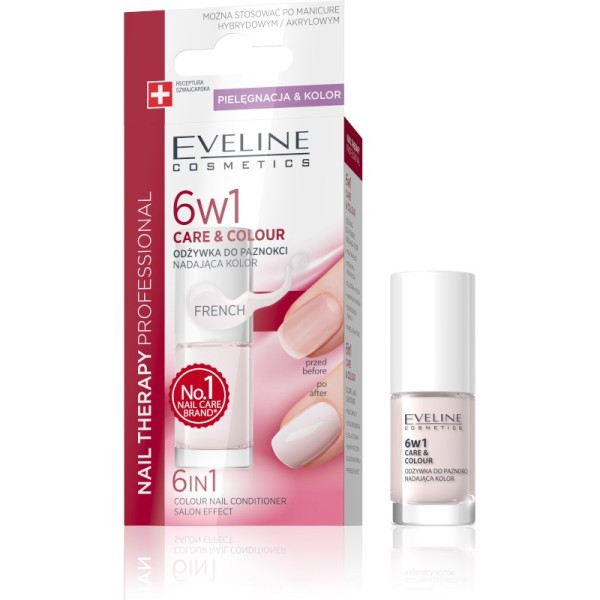 Eveline Cosmetics - Nail Therapy 6In1 Care & Colour French 5Ml