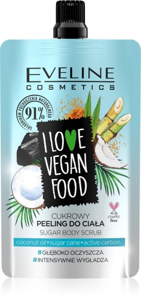 Eveline Cosmetics - I Love Vegan Food Coconut Detox Sugar Body Scrub 75Ml