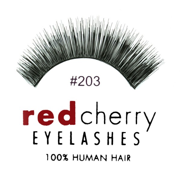 Red Cherry - False Eyelashes No. 203 Jasmine - Human Hair