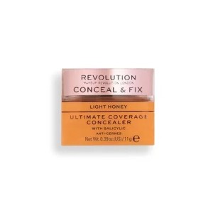 Revolution - Conceal & Fix Ultimate Coverage Concealer - Light Honey