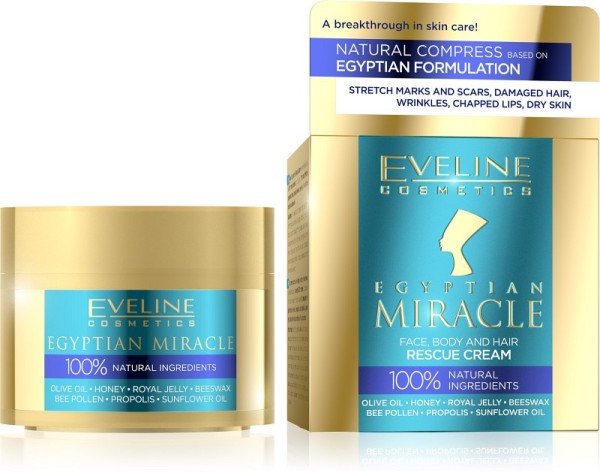 Eveline Cosmetics - Hautpflegecreme - Egyptian Miracle Face, Body And Hair Rescue Cream 40Ml