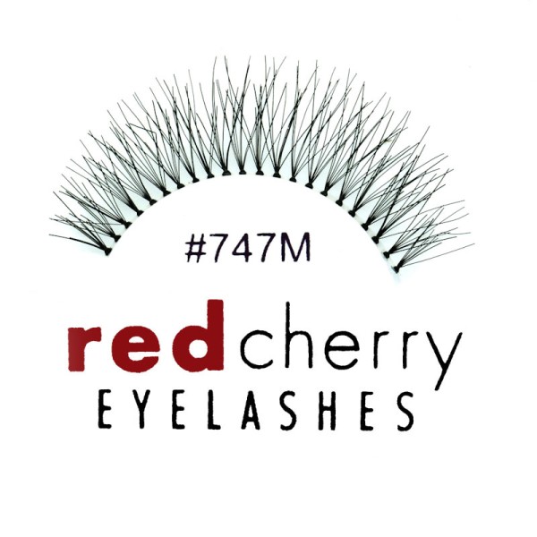 Red Cherry - False Eyelashes No. 747M Birmingham - Human Hair