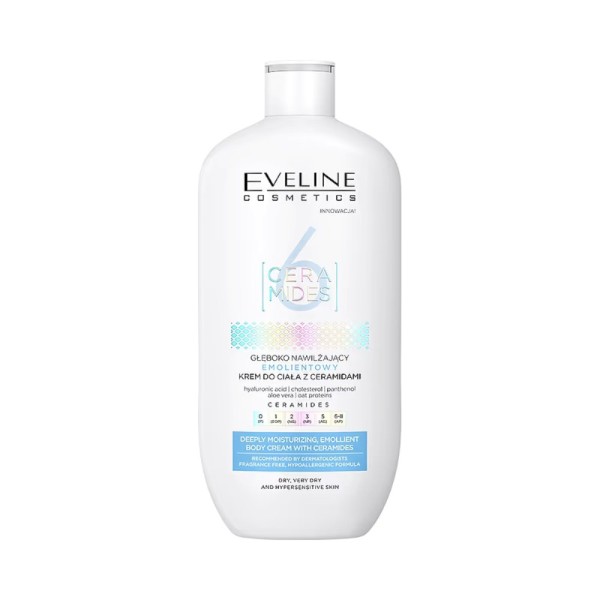 Eveline Cosmetics - lozione per il corpo - 6 Ceramides Deeply Moisturizing Emollient Body Cream - 350 ml