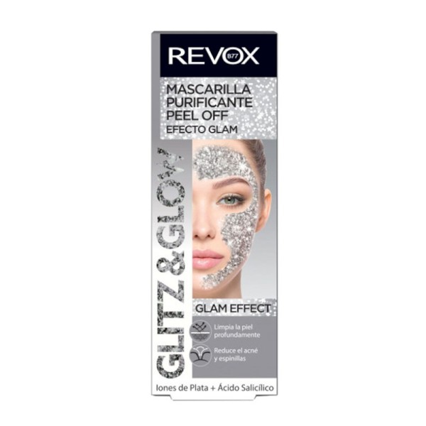 REVOX - Gesichtsmaske - Glitz & Glow Peel Off Mask - Silver