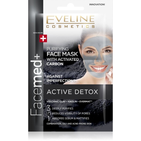 Eveline Cosmetics - Facemed Purifying Face Mask With Activated Carbon 2X5Ml