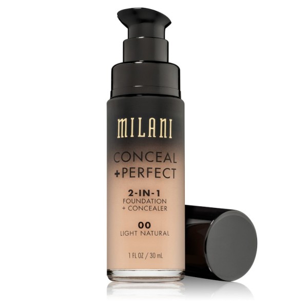 Milani - Foundation + Concealer - 2 in 1 - Conceal + Perfect - Light Natural 00